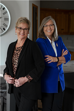 Jessica Thue, GRI, and Carolyn Madson Logo
